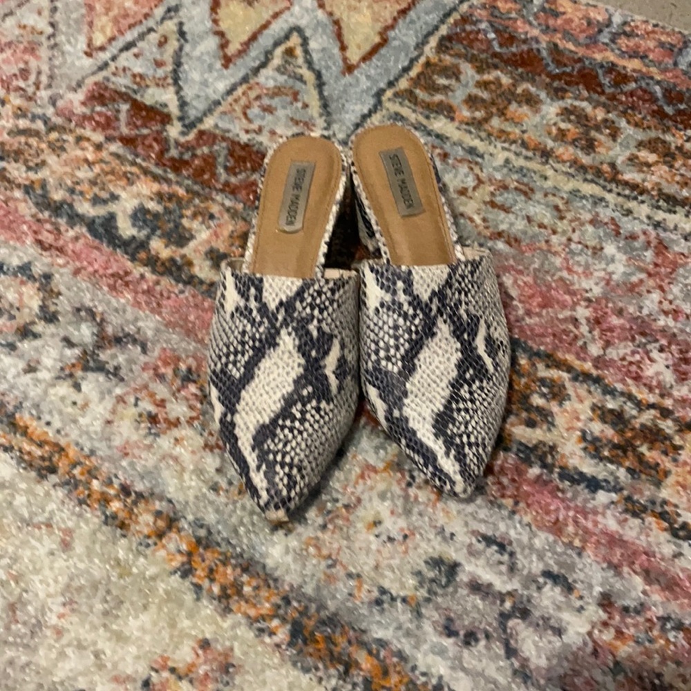 Steve Madden block heel mules